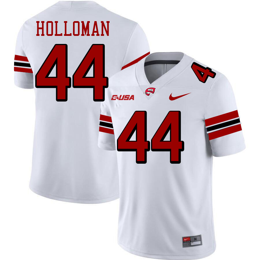 Harper Holloman WKU Jersey, Western Kentucky Hilltoppers #44 Harper Holloman Jersey Youth-White